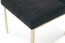 Modrest Reba Modern Velvet & Gold Dining Chair (Set of 2)
