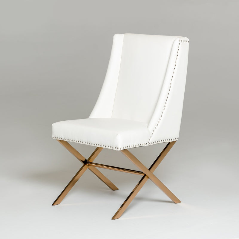Modrest Alexia Modern Rosegold Dining Chair