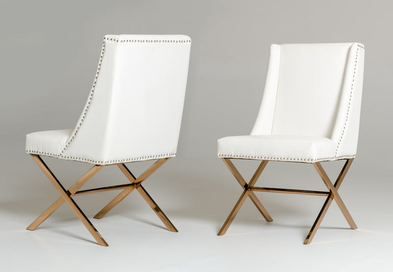 Modrest Alexia Modern Rosegold Dining Chair