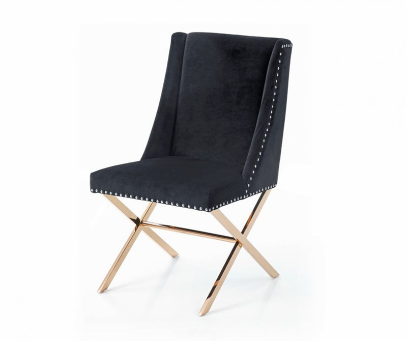 Modrest Alexia Modern Rosegold Dining Chair