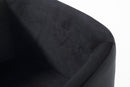 Modrest Yukon Modern Black Velvet & Gold Dining Chair