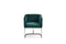 Modrest Yukon Modern Green Velvet & Black Gun Dining Chair