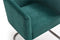 Modrest Yukon Modern Green Velvet & Black Gun Dining Chair