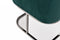 Modrest Yukon Modern Green Velvet & Black Gun Dining Chair