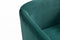 Modrest Yukon Modern Green Velvet & Black Gun Dining Chair