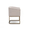 Modrest Yukon Modern Fabric and Antique Brass Dining Chair