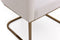 Modrest Yukon Modern Fabric and Antique Brass Dining Chair