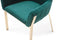 Modrest Robin Modern Green Velvet & Gold Dining Chair