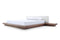 Modrest Opal Modern Walnut & White Platform Bed