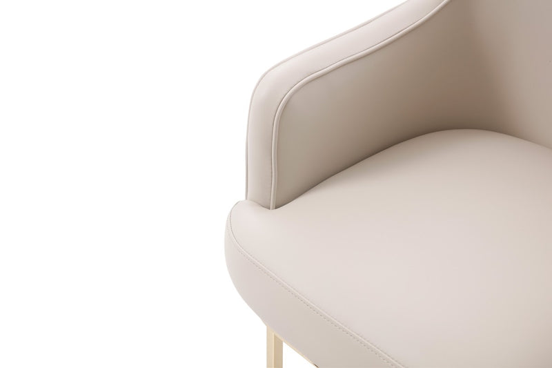 Modrest Tyler Modern Grey & Gold Dining Chair