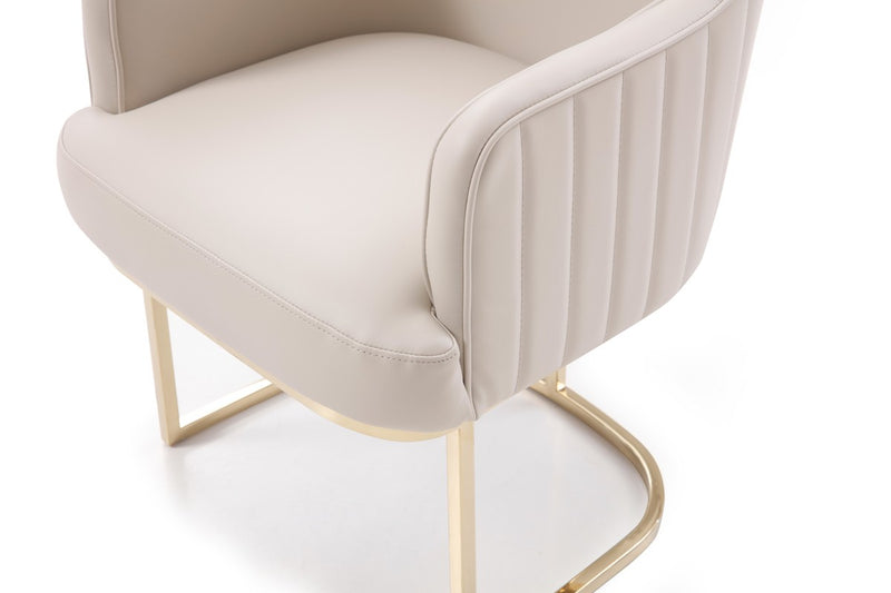 Modrest Tyler Modern Grey & Gold Dining Chair