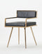Modrest Rosario Modern Rosegold Dining Chair