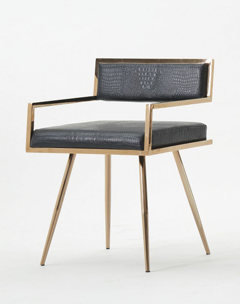 Modrest Rosario Modern Rosegold Dining Chair