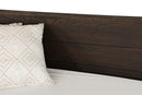 Modrest Selma Modern Dark Aged Oak Bed