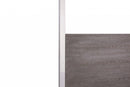 Modrest Arlene Modern Grey Elm & Stainless Steel Bedroom Set