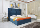 Modrest Adonis Blue Fabric Bed