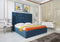 Modrest Adonis Blue Fabric Bed
