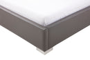 Modrest Lucy Modern Grey Leatherette Bed