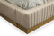 Modrest Aspen Modern Beige Bonded Leather & Gold Bed