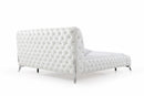 Modrest Legend Modern White Bonded Leather Bed