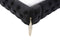 Modrest Legend Modern Black Velvet & Gold Bed