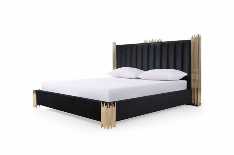 Modrest Token Modern Black & Gold Bed