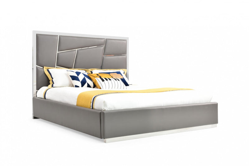 Modrest Chrysler Modern Grey Bedroom Set