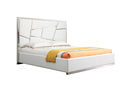 Modrest Chrysler Modern White Bonded Leather Bed