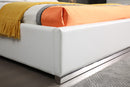 Modrest Chrysler Modern White Bonded Leather Bed