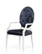 Versus Bella Nodern Black Fabric Dining Chair (Set of 2)
