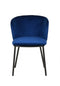 Modrest Bessie - Modern Blue Velvet Dining Chair (Set of 2)