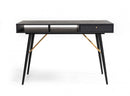 Modrest Billy Modern Black Oak & Gold Desk