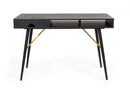 Modrest Billy Modern Black Oak & Gold Desk