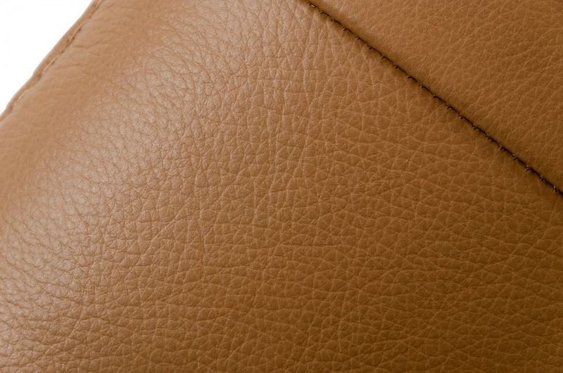 Estro Salotti Blossom Modern Cognac Leather Dual Reclining Sofa