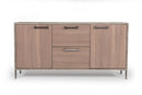Nova Domus Boston Modern Brown Oak & Faux Concrete Office File Cabinet