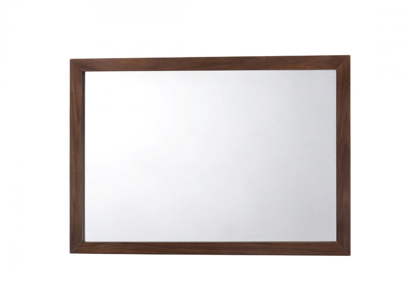 Modrest Lewis Mid-Century Modern Walnut Mirror