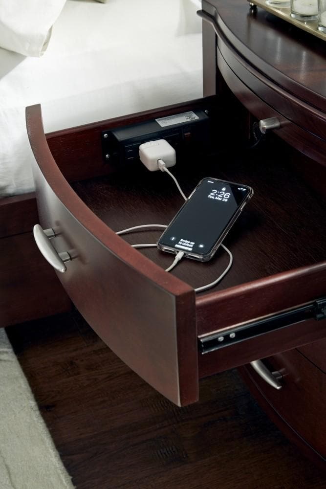 Brighton Nightstand with charging station