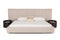 Modrest Brittany Beige Fabric Bed