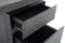 Modrest Carson Modern Grey Elm & Stainless Steel Desk