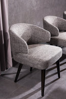 Modrest Carlton Modern Grey Fabric Dining Chair