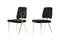 Candace - Modern Black Faux Fur Dining Chair (Set of 2)