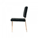 Candace - Modern Black Faux Fur Dining Chair (Set of 2)