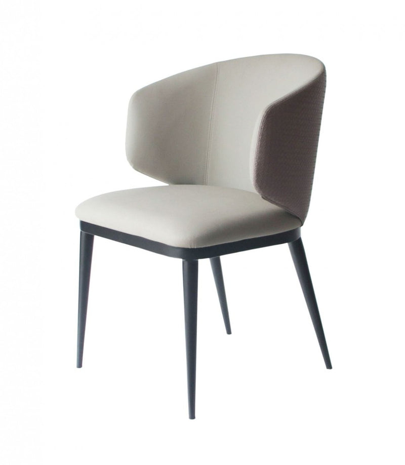 Modrest Caplan - Modern Beige Leatherette Dining Armchair