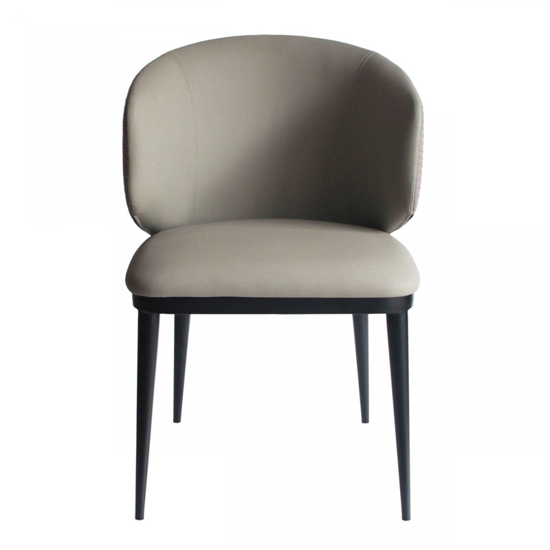 Modrest Caplan - Modern Beige Leatherette Dining Armchair