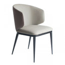 Modrest Caplan - Modern Beige Leatherette Dining Armchair