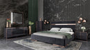 Nova Domus Cartier Modern Black & Rosegold Bedroom Set