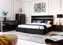 Nova Domus Cartier Modern Black & Rosegold Bedroom Set