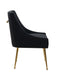 Modrest Castana Modern Velvet & Gold Dining Chair (Set of 2)