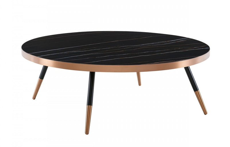 Modrest Cayson - Modern Black Ceramic Coffee Table  by Hollywood Glam