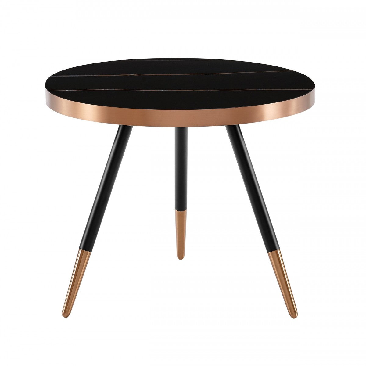 Modrest Cayson - Modern Black Ceramic Small Coffee Table  by Hollywood Glam